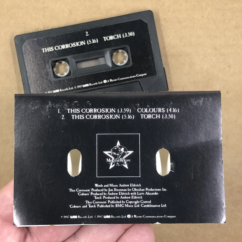 THE SISTERS OF MERCY Cassette Tape 80s Rock Goth THIS CORROSION UK RELEASE - Imagem 4 de 4