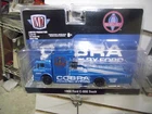 M2 1/64 1966 Ford C950 COE car hauler Blue Cobra powered by ford NIB