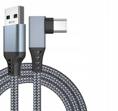 Premium USB-C 3.2 Kabel 6 m für Oculus Link, 90° USB-A auf USB-C, kompatibel mit
