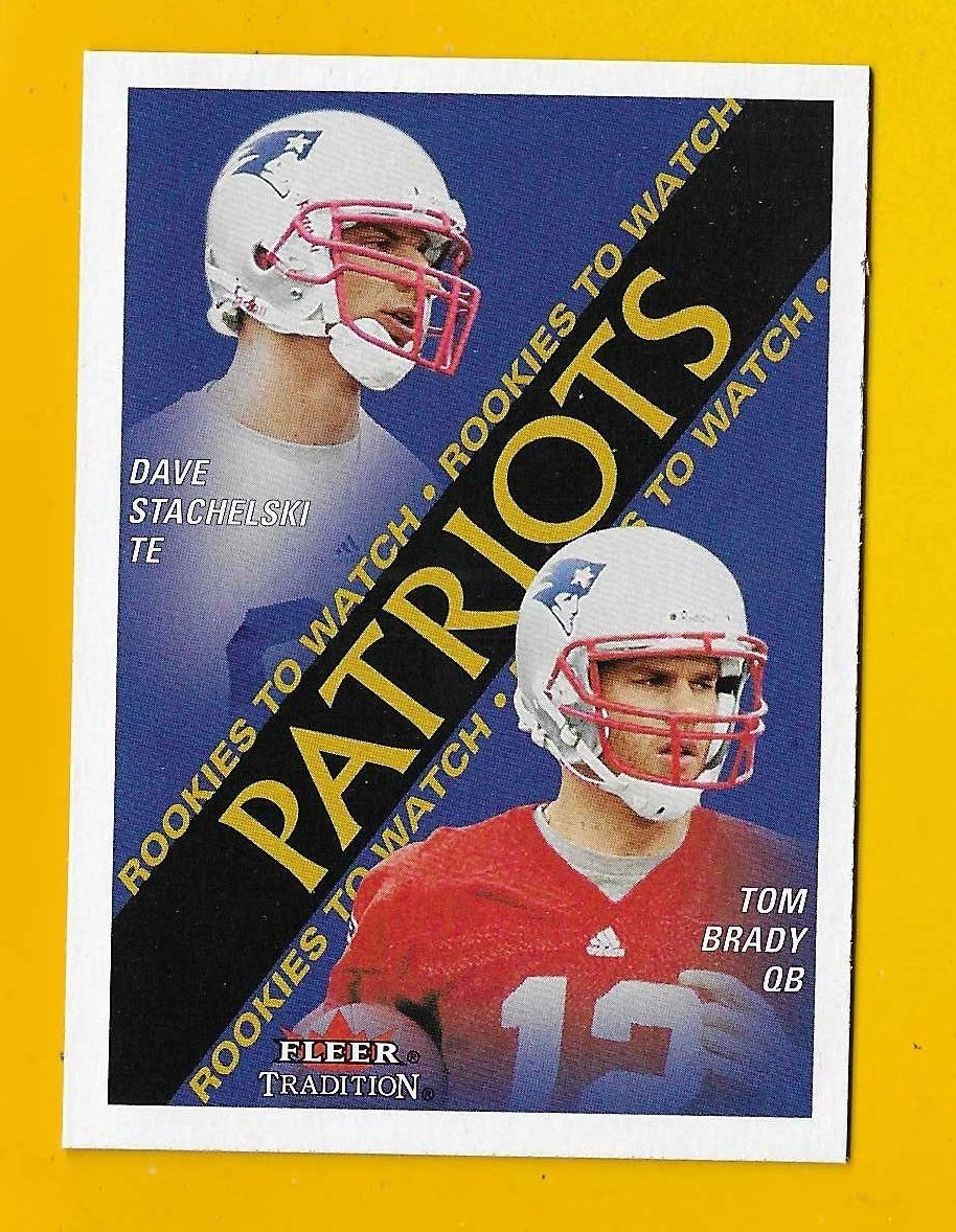 Fleer Tom Brady Rookie Football Sports Trading Cards & Accessories