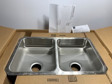 Elkay ELUHAD311855 Undermount Double Bowl Sink SS 30-3/4" x 18-1/2" x 5-3/8"