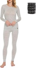 Merino Wool Base Layer Set Women 100 Merino Wool Thermal Underwear Sets Lite