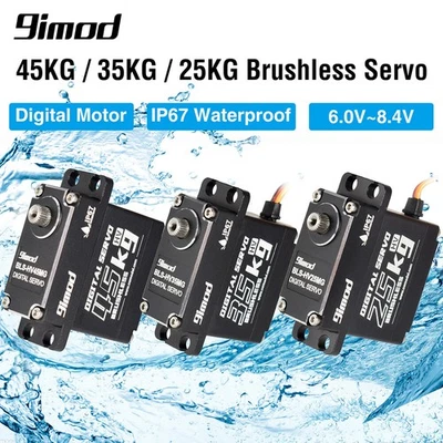9imod Waterproof Brushless RC Servo 50KG 45KG 35KG 25KG Metal Gear Digital Servo
