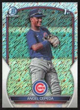 2023 Bowman Chrome Prospects Shimmer Refractor Angel Cepeda #BCP-205 TS8