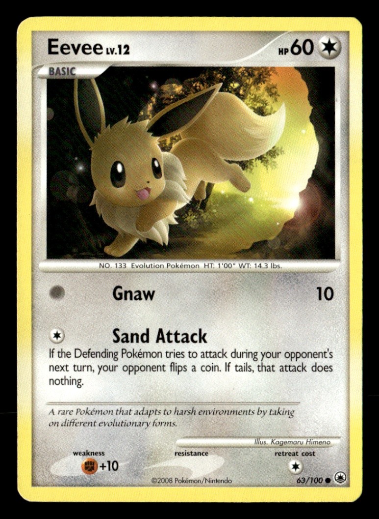 Eevee (63) Common Normal Majestic Dawn 63/100 LP Pokémon TCG
