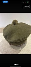 Scottish Military Bonnet Beret Vintage Tam O'Shanter Army Cap