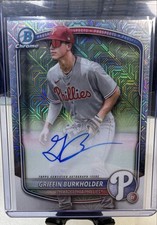 2025 Bowman Chrome - Mega Box Chrome Prospect Mojo Autographs Griffin Burkholder