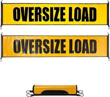 Reflective Oversize Load Large Signage Outdoor/Promotional , Orange  Black