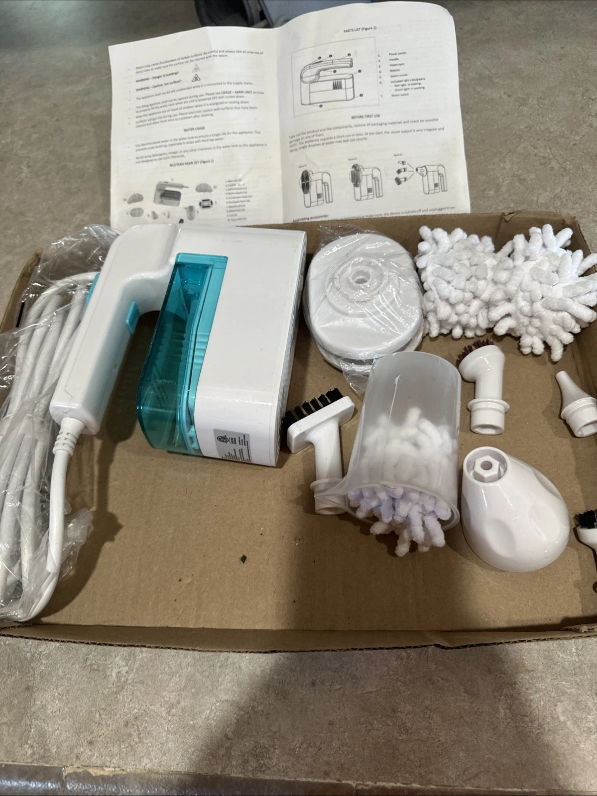 NuSteam Handheld Steam Cleaning System Set