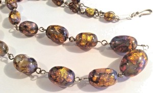 1930/'s Opaline glass necklace