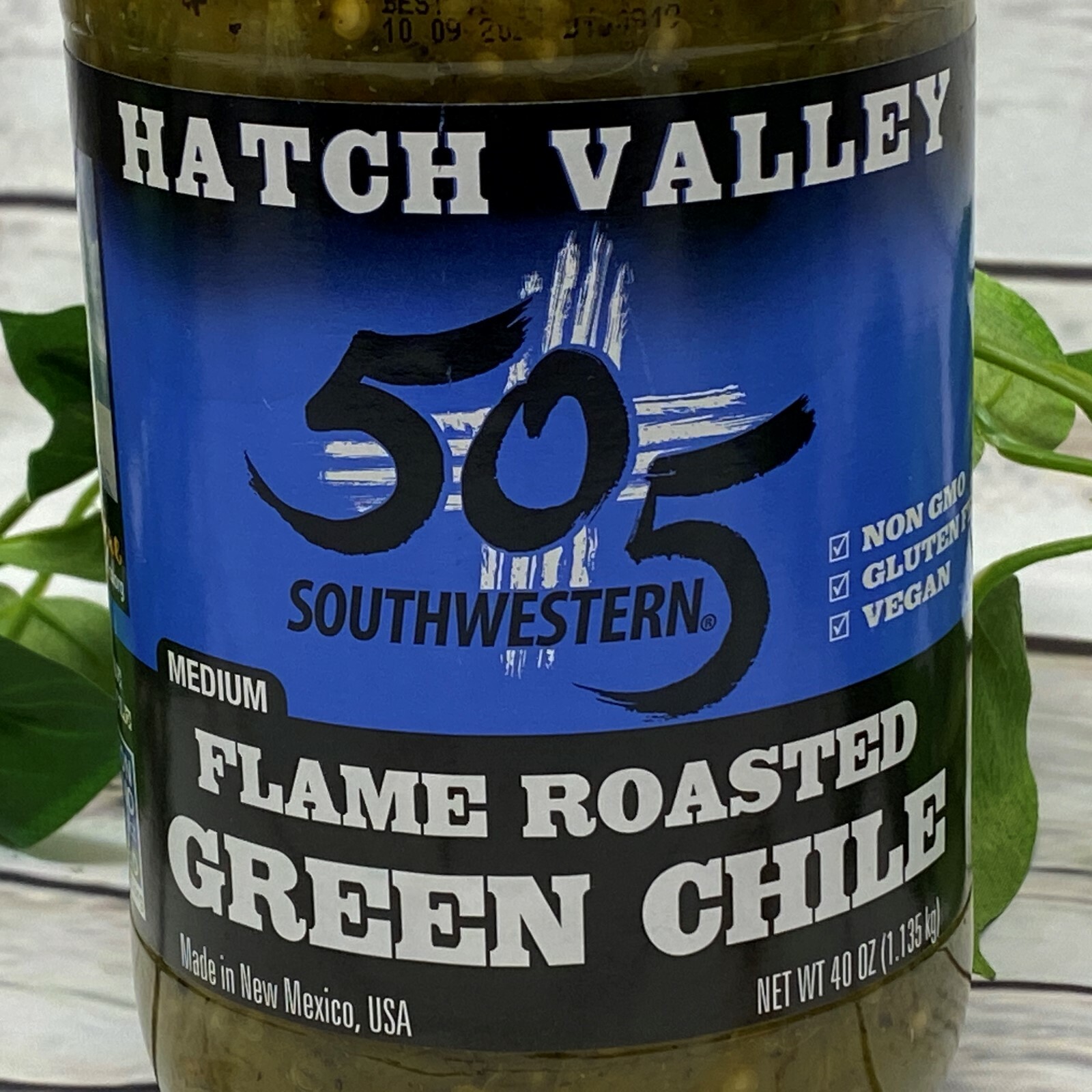 40 ounce Hatch Valley 505 Southwestern Flame Roasted Green Chile Pepper