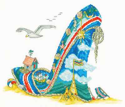 Bothy Threads ~ gezähltes Kreuzstich-Set ~ Schuhe ~ Urlaub ~ XSK5