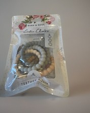 Ryan And Rose Cutie Clinks Teether Clip Perfect For Babies 0m Neutral NEW