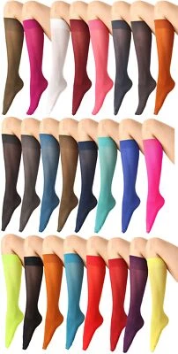 Merry Style Damen Kniestrümpfe Mikrofaser 40 DEN Kniestrümpfen Einheitsgröße