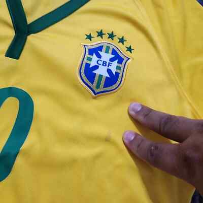 2014 Nike Brazil Home Soccer Jersey Neymar Junior Women L World
