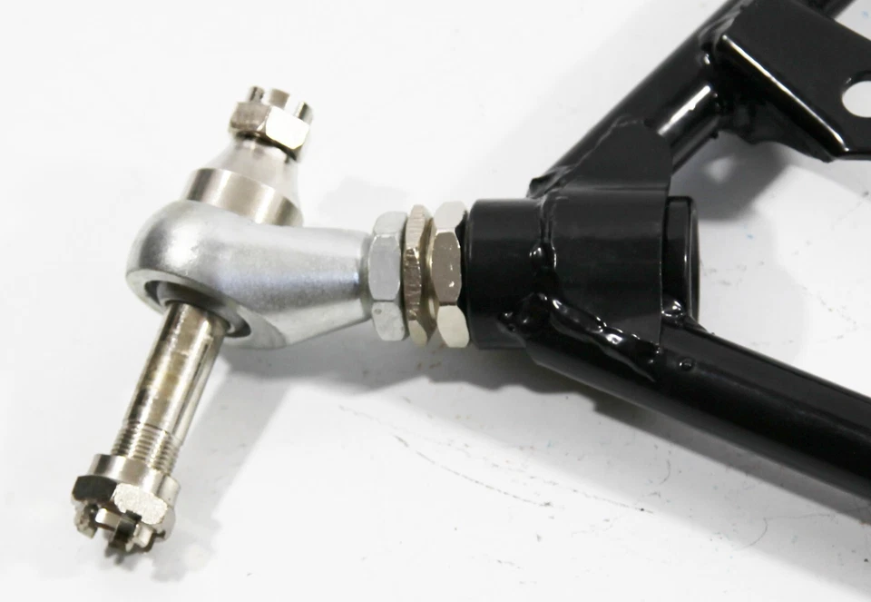 Brazos de control inferiores delanteros + traseros + varilla de tensión de alto ángulo fit89-94 S240SX 180SX NEGRO Foto 3 de 4