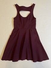 Urban Outfitters Kimchi Blue Burgundy Sleeveless Back Zip Dress Size S