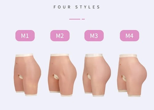 Pantalones de entrepierna para caderas de silicona natural engrosado sexy bragas almohadillas elásticas para glúteos y caderas - Imagen 7 de 11