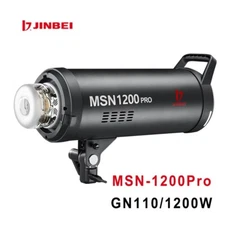 JINBEI MSN 1200PRO Studio Flash GN110 1200W HSS 1/8000s Powerful LED Video Light