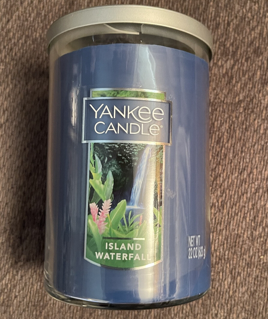 Yankee Candle Island Waterfall Large Jar 22 Ounces 2 WICKS NEW