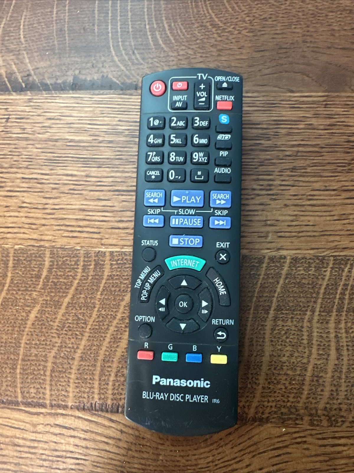 Genuine Original Panasonic BluRay Disc Player IR6 Remote Control