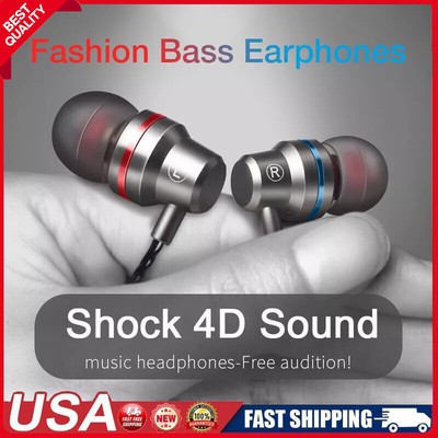 Metal Type C Earphone Wired In-ear Headphone With Mic Wire Control Bass Headset