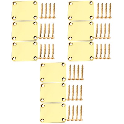  3 Pack Neck Plate Carbon Fiber Guitar Parts Reinforcement Holder