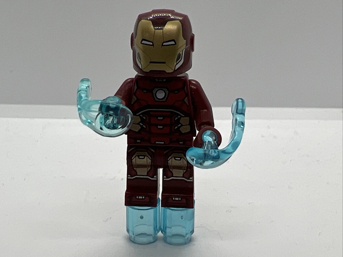 LEGO Iron Man Minifigure Silver Hexagon Super Heroes Avengers