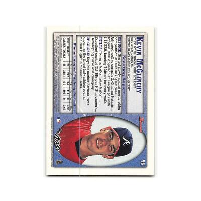 Kevin McGlinchy 1998 Bowman #98 Atlanta Braves Baseball Card NM | eBay