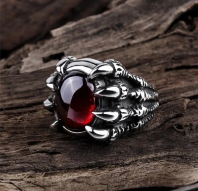 Mens Rings Dragon Claw Ring Finger Punk Style Dragon Claw Ring