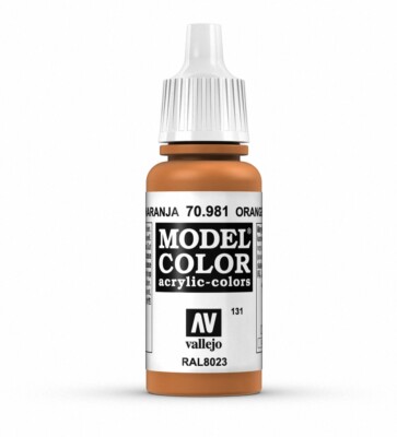 Vallejo Model Color 17ml - Orange Brown - 70.981