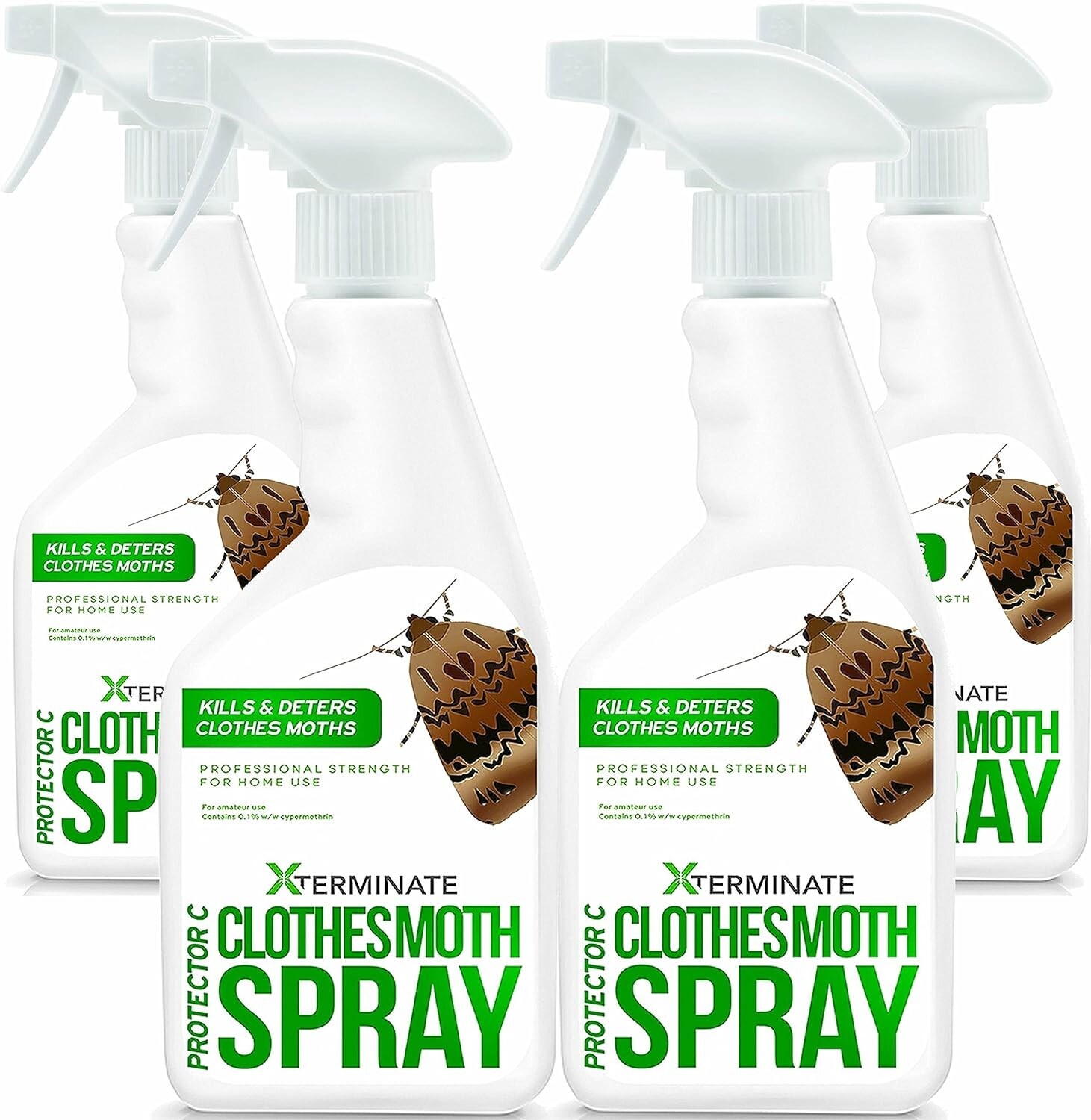 Xterminate Clothes Moth Killer Spray Carpet Treatment Control 4L