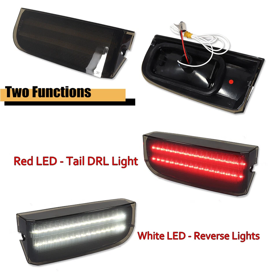 Smoked LED Rear Tailgate Reverse Backup Lights For Land Rover Range Rover L322 - Image 2 of 4