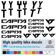 YT Capra etichette decalcomanie bici con protezione bici omaggio (confezione da 33) - 20 colori