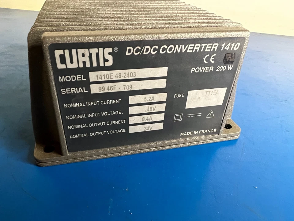 CURTIS 1410E 48-2403 DC/DC CONVERTER, 200W 5.2A, TT15A FUSE - Image 4 of 4