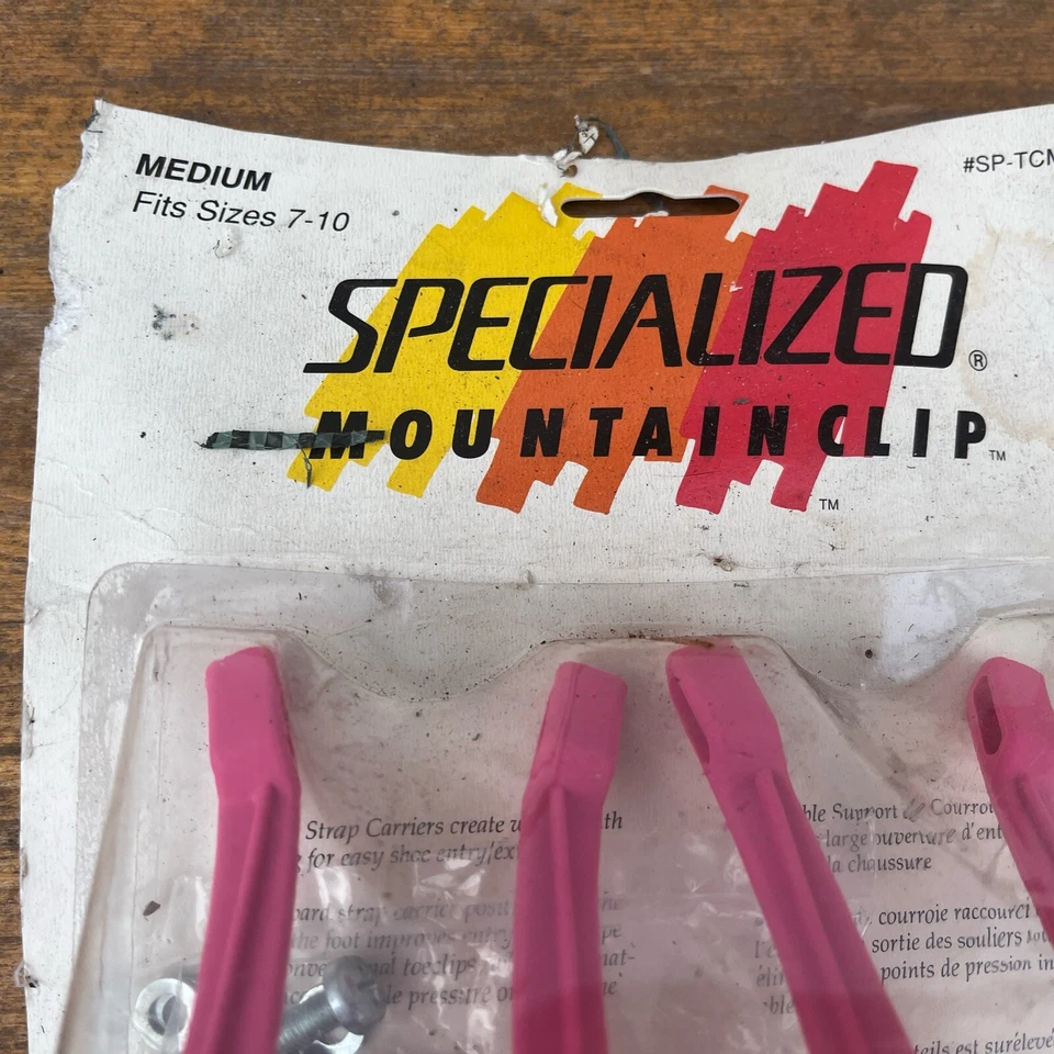 Specialized Mtb Retro Toe Clips Pink New 2507 - Image 3 of 3