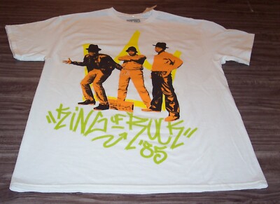 VINTAGE STYLE RUN DMC King Of Rock 1985 T-Shirt MENS LARGE Hip Hop