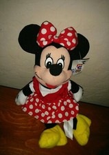 Disney Club Disney MINNIE Mickey Mouse 9 inch Bean Bag Plush
