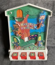 Vintage Bananas In Pajamas Pinball Toy Tested - Working