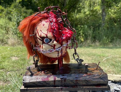 Chucky Doll Head Prop Gagged Cult Of Chucky Replica Child's Play
