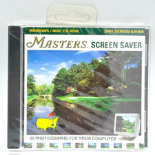 2001 Augusta National Golf Course Masters Screen Saver CD 40 Pictures Sealed