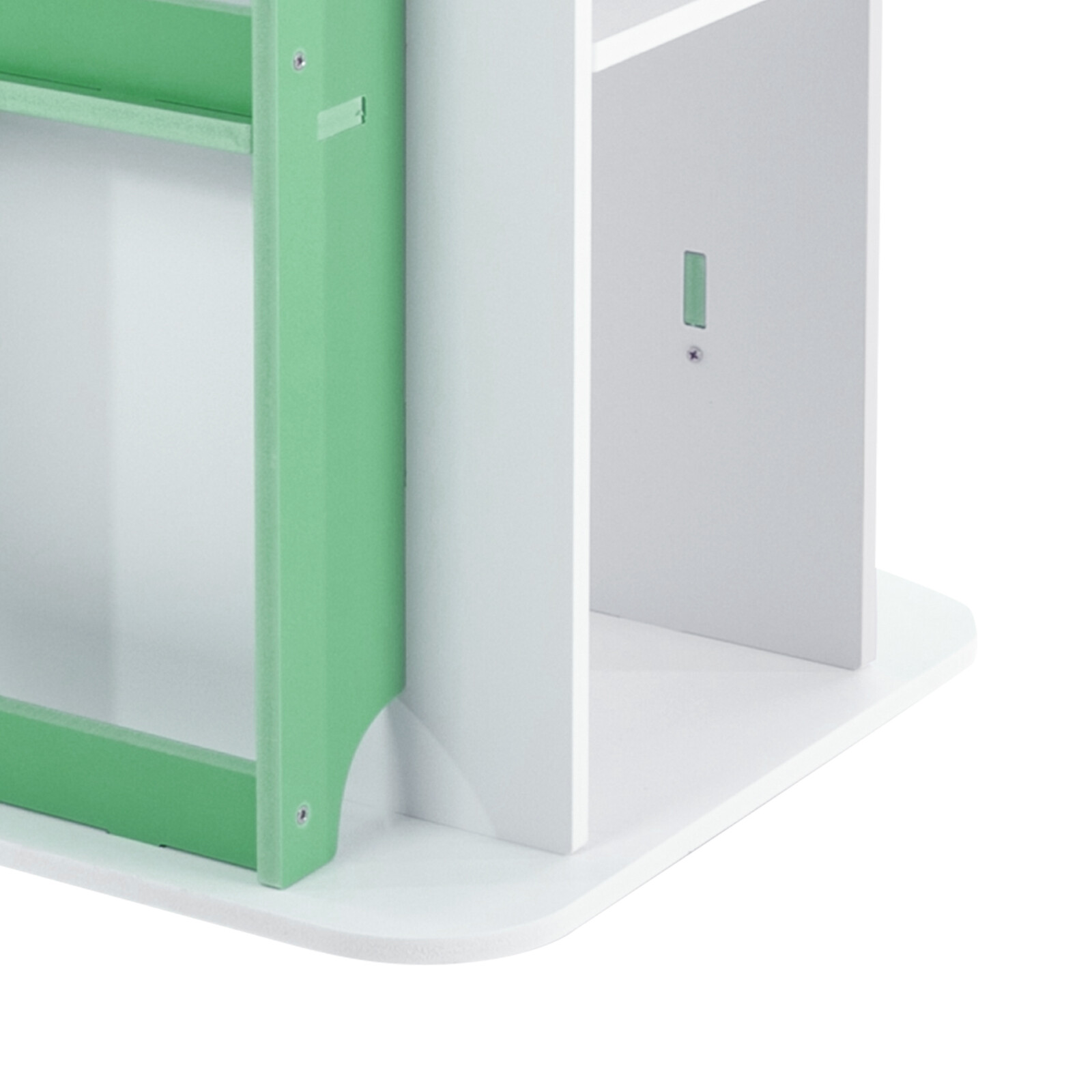 4 Tiers 360° Kids Green Castle Rotating Bookshelf Home Office Furniture Bookcase