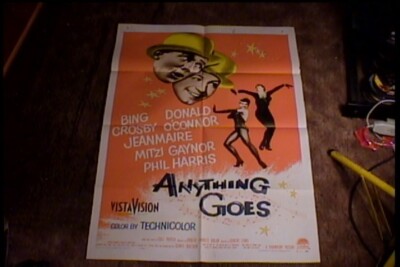 ANYTHING GOES ORIGINAL MOVIE POSTER 1956 BING CROSBY DONALD OCONNOR | eBay