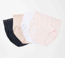 Breezies Set of 4 Nylon Microfiber Hi-Cut Panty Basic Size M A287800