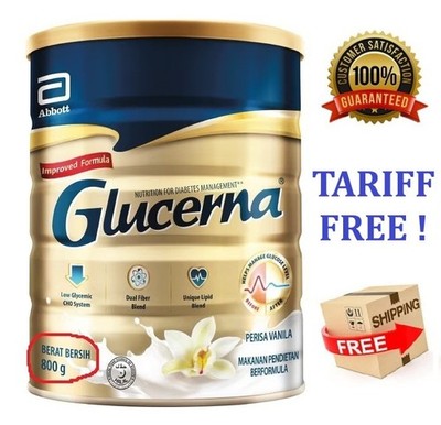 Abbott Glucerna Milk Powder (New) For Diabetic Management 800g Vanilla