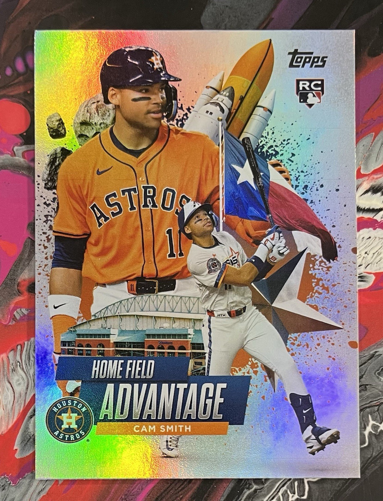 2025 Topps Update Cam Smith Home Field Advantage SSP Case Hit RC Astros #HA-42