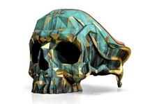 Harow | Antique Skull Armchair | Pirate Throne