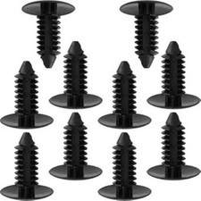 10 Pcs Black Bumper Plugs, License Plate Hole Plugs, Plast Color: 10Pcs, Black