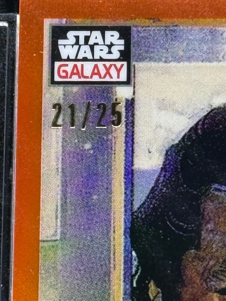 Lando Calrissian 2023 Topps Chrome Star Wars Galaxy  21/25 Orange Refractor  #43 - Image 2 of 4