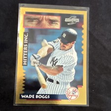 1995 Score Wade Boggs #560 Hitters Inc. GOLD RUSH Parallel HOF - Yankees